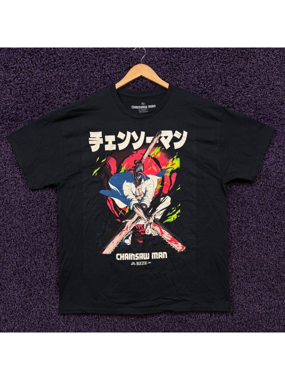 Chainsaw Man Anime T-Shirt Size Extra Large